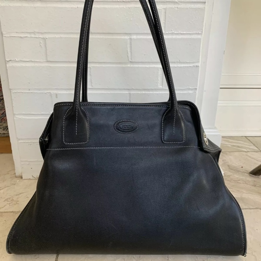 Tods black tote